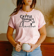 Cattle People Are My Favorite People Adult Cotton Unisex T-Shirt