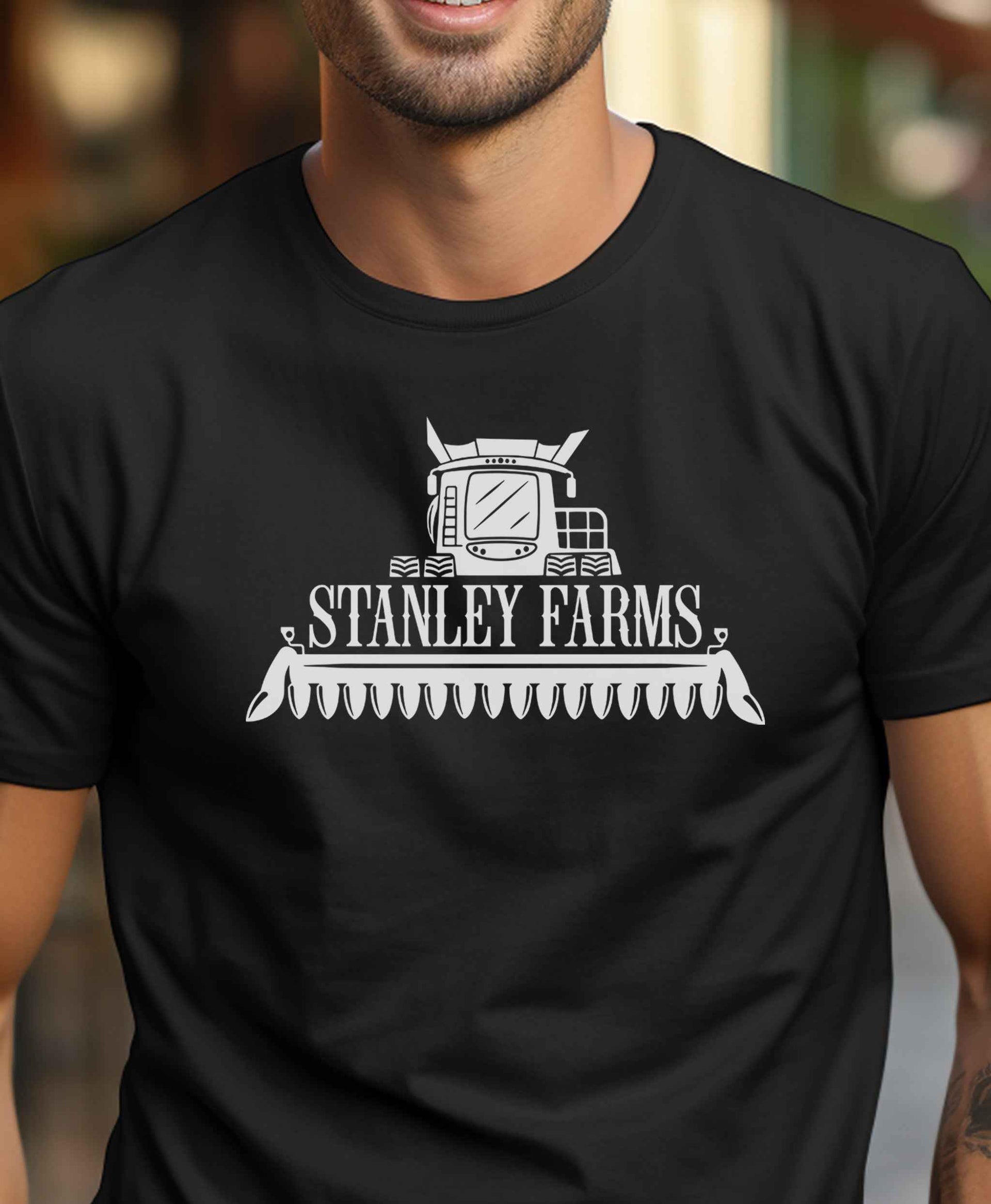 Custom Combine Farm Family Name T-Shirt