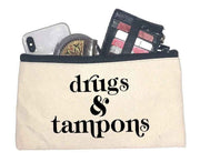 Drugs & Tampons Canvas Makeup Bag