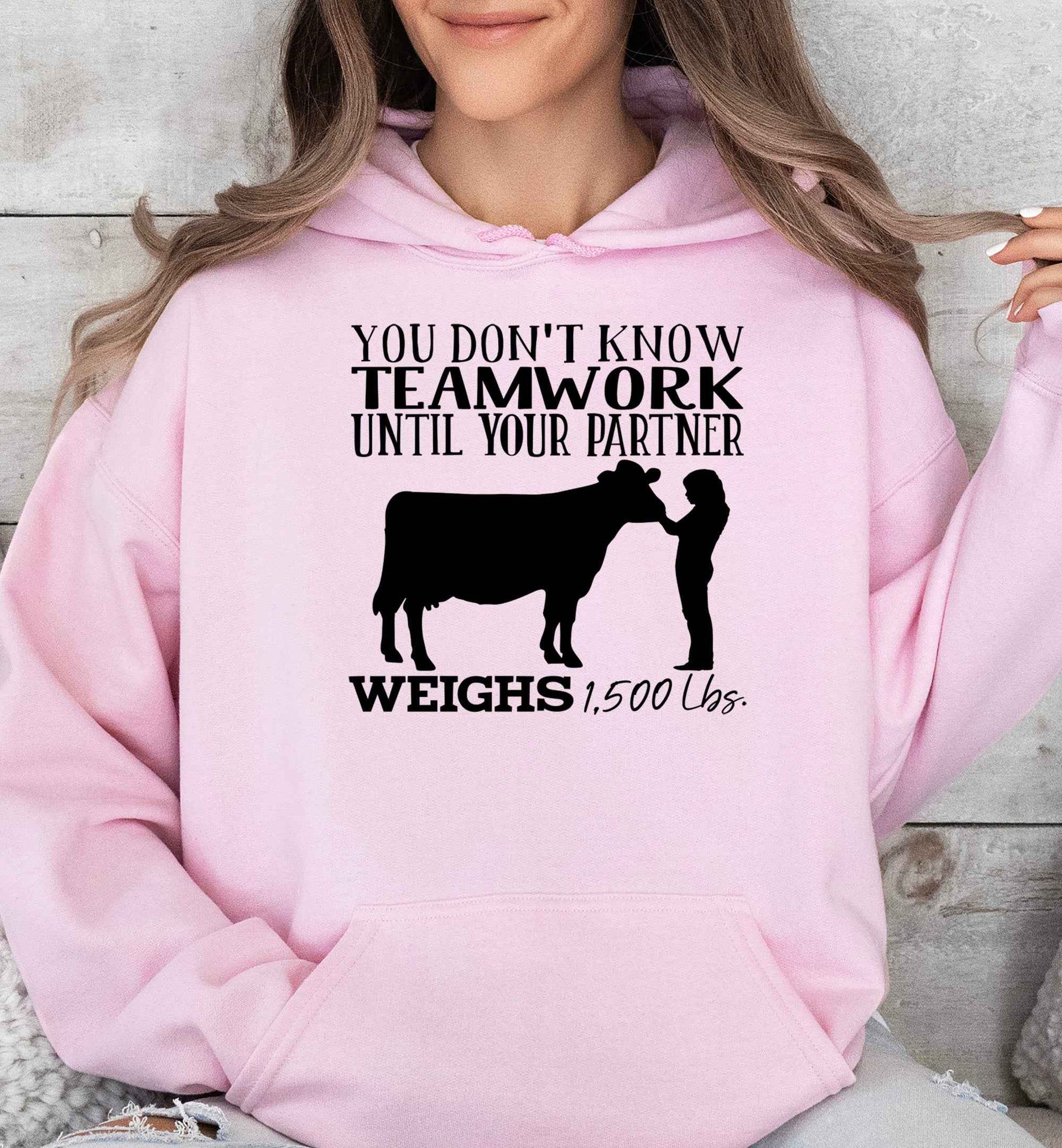 You (Female) Don't Know Teamwork (Dairy) Adult or Youth Unisex Hoodie