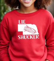 Nebraska Lil' Shucker Youth/Toddler 100% Cotton Crewneck Sweatshirt - Cryin Creek