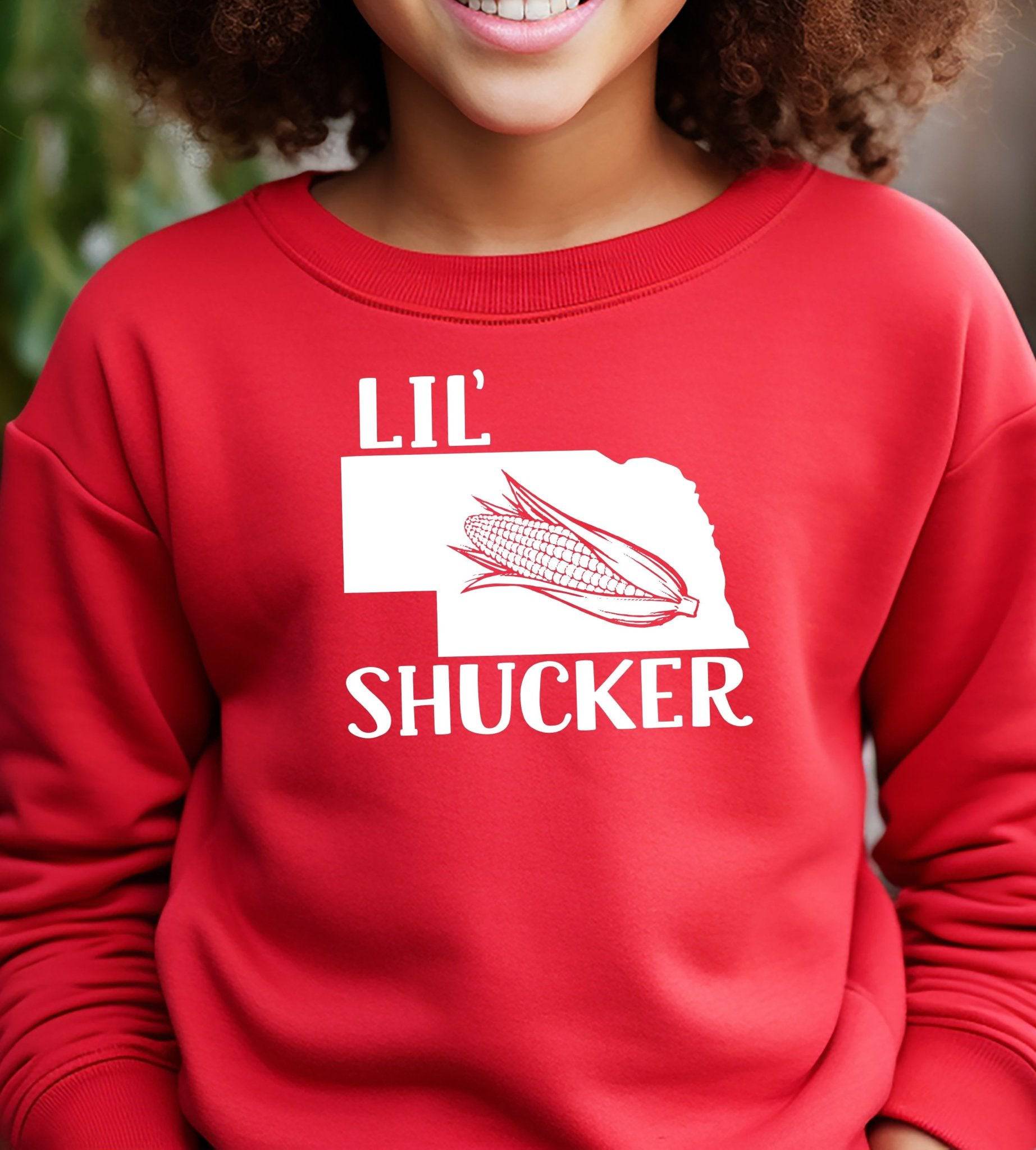 Nebraska Lil' Shucker Youth/Toddler 100% Cotton Crewneck Sweatshirt - Cryin Creek