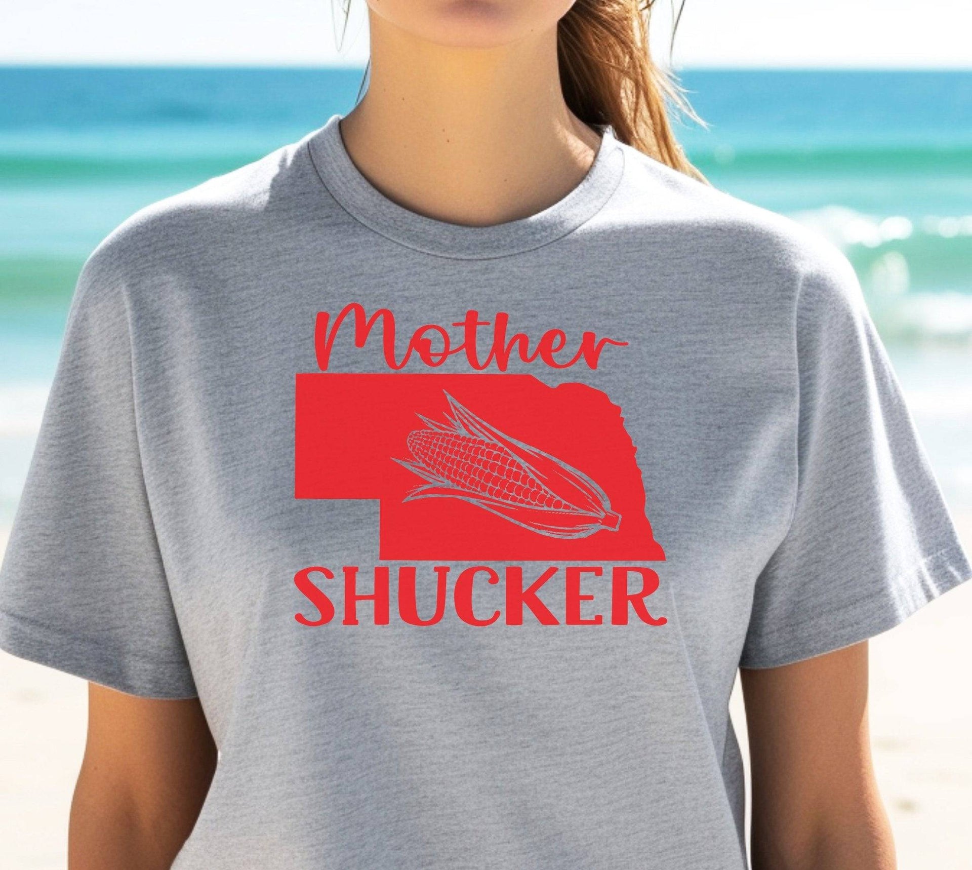 Nebraska Mother Shucker Adult Unisex Cotton T-Shirt - Cryin Creek