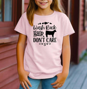 Wash Rack Hair Don't Care Adult/Youth Cotton T-Shirt - Cryin Creek