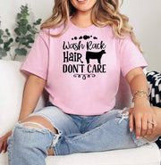 Wash Rack Hair Don't Care Adult/Youth Cotton T-Shirt - Cryin Creek