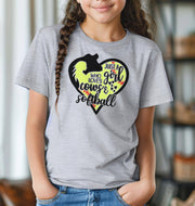 Just A Girl Who Loves Cows and Softball T-Shirt - Cryin Creek