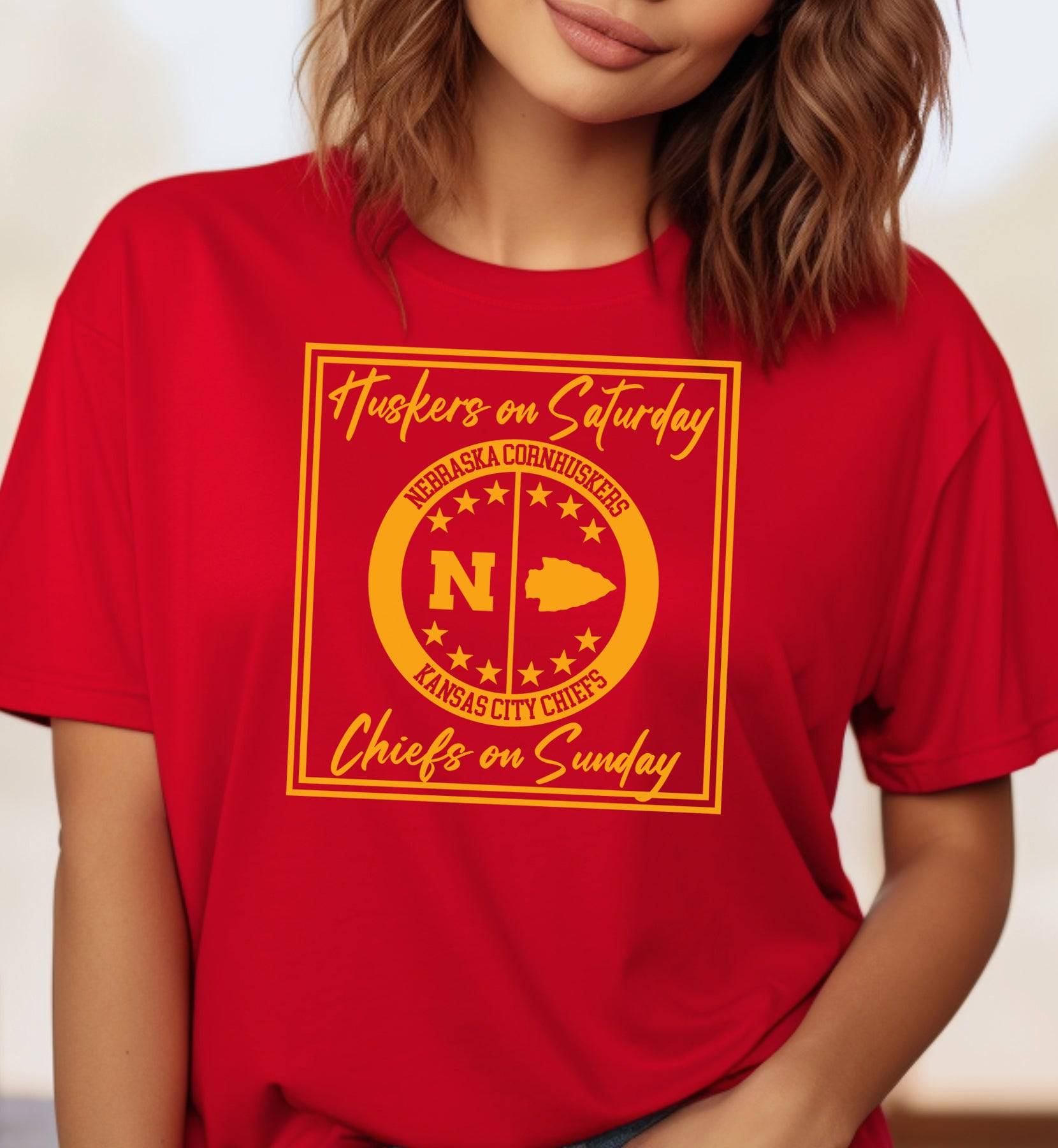Huskers Chiefs Midwest Sports Fan T-Shirt - Cryin Creek