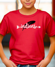 Weeping Water Indians Feather Adult/Youth Cotton Unisex Tee - Cryin Creek