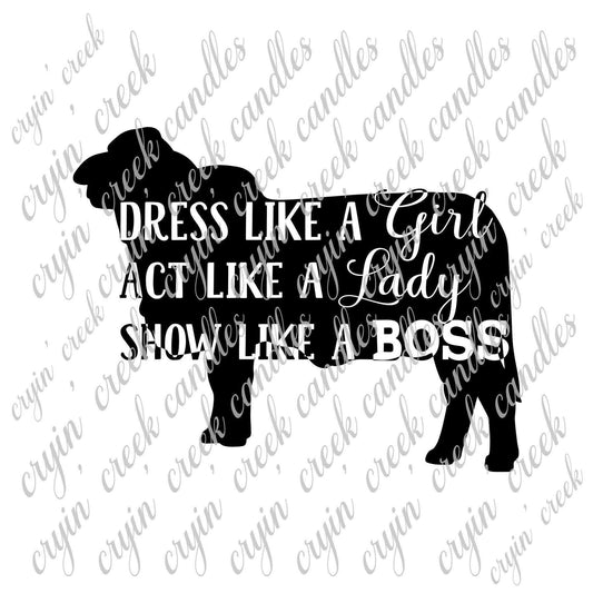 Dress Like a Girl Act Like a Lady Show (Brahmans) Like a Boss Download - 0