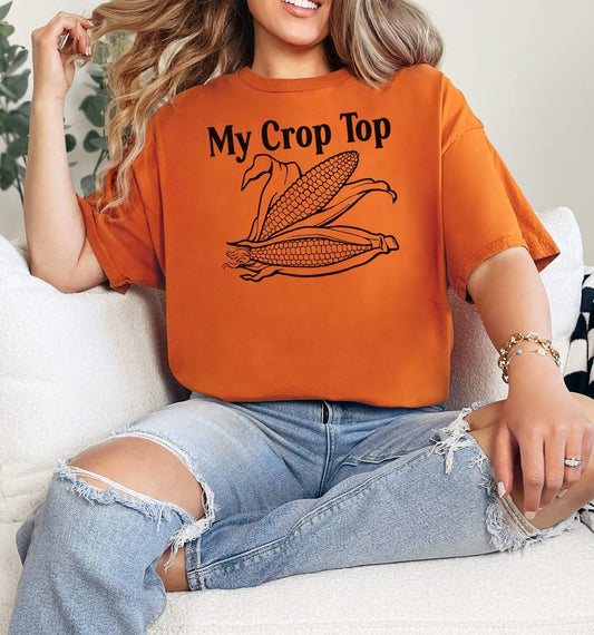 My Crop Top Adult Cotton Unisex T-Shirt | Cryin Creek