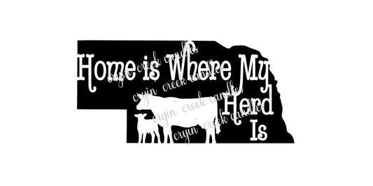 Nebraska Home is Where My Herd Is Download | Cryin Creek