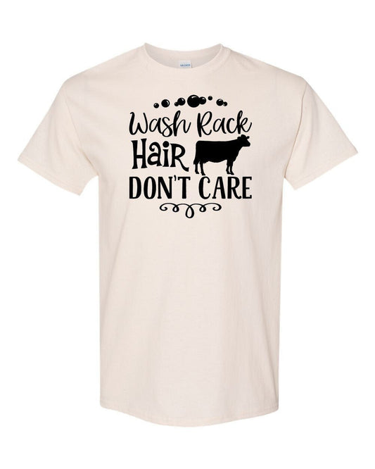 Wash Rack Don't Care (Dairy) Adult Unisex T-shirt | Cryin Creek