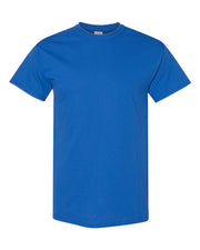 A classic short-sleeve crewneck t-shirt in a solid royal blue color, displayed on a clean white background.