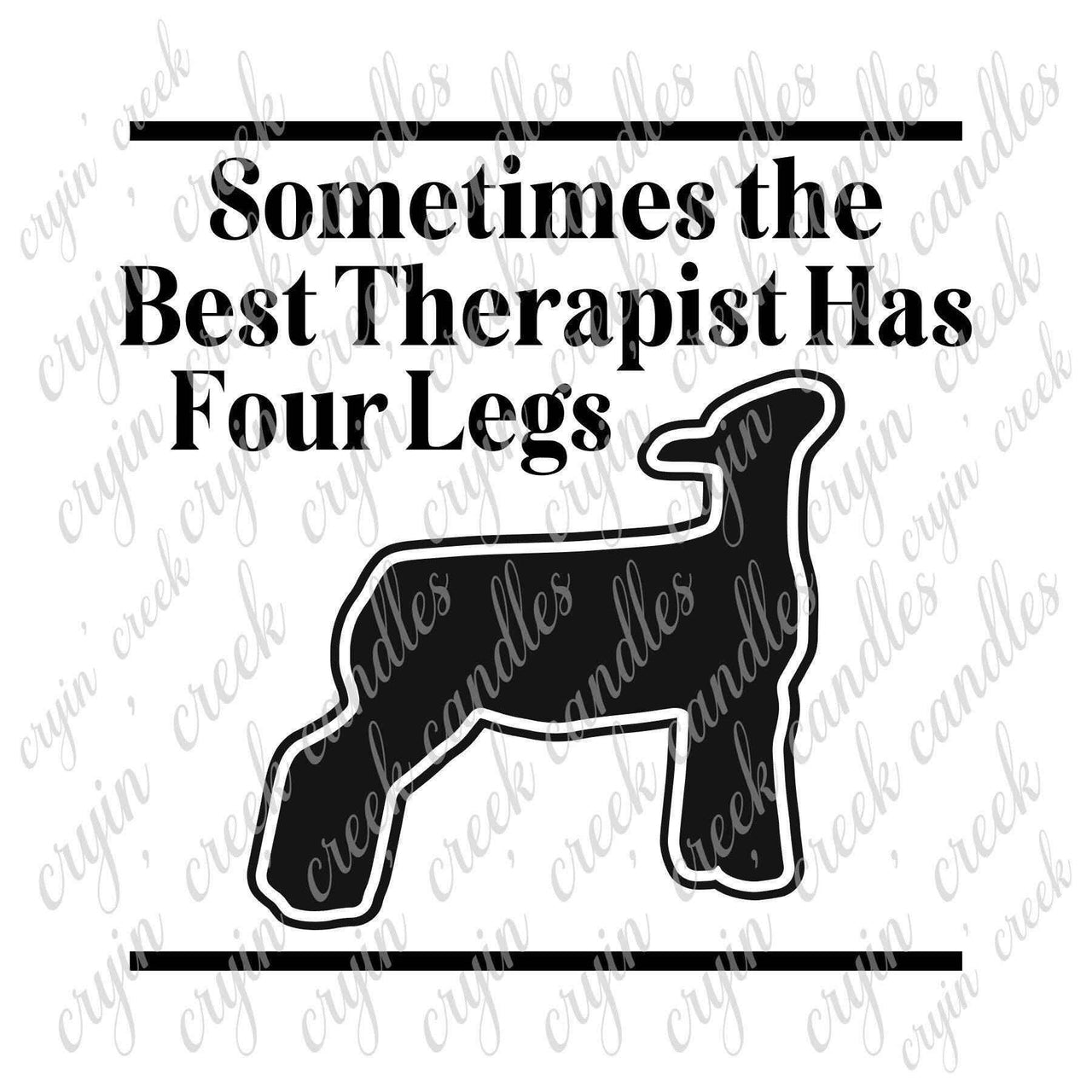 Best Therapist Has 4 Legs Sheep Digital Download