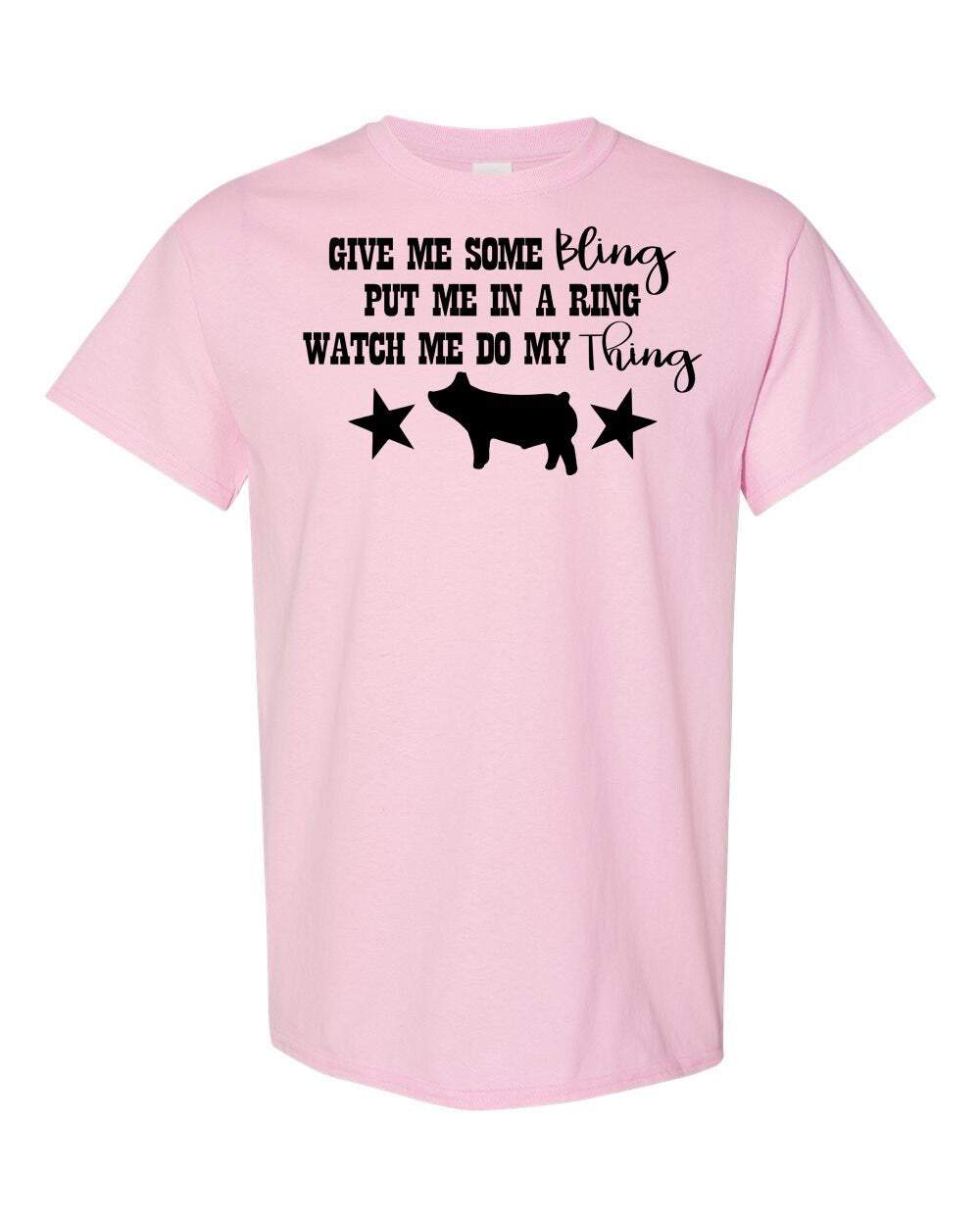 Bling in the Ring Hog Digital Download Tee