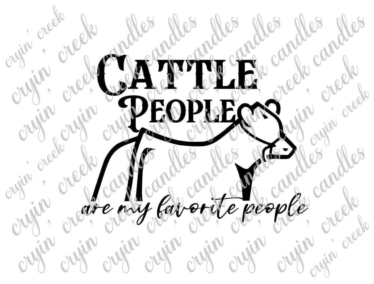 Cattle People Are My Favorite People Digital Download