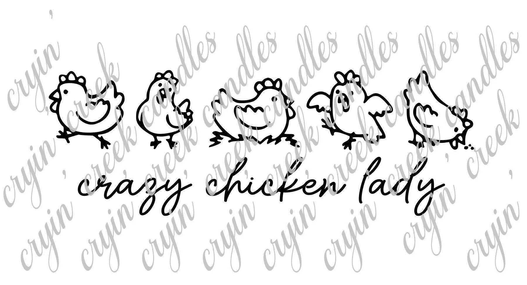 Crazy Chicken Lady Digital Download