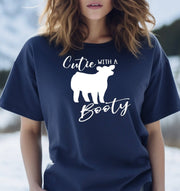 Cutie with a Booty Navy Tee Adult