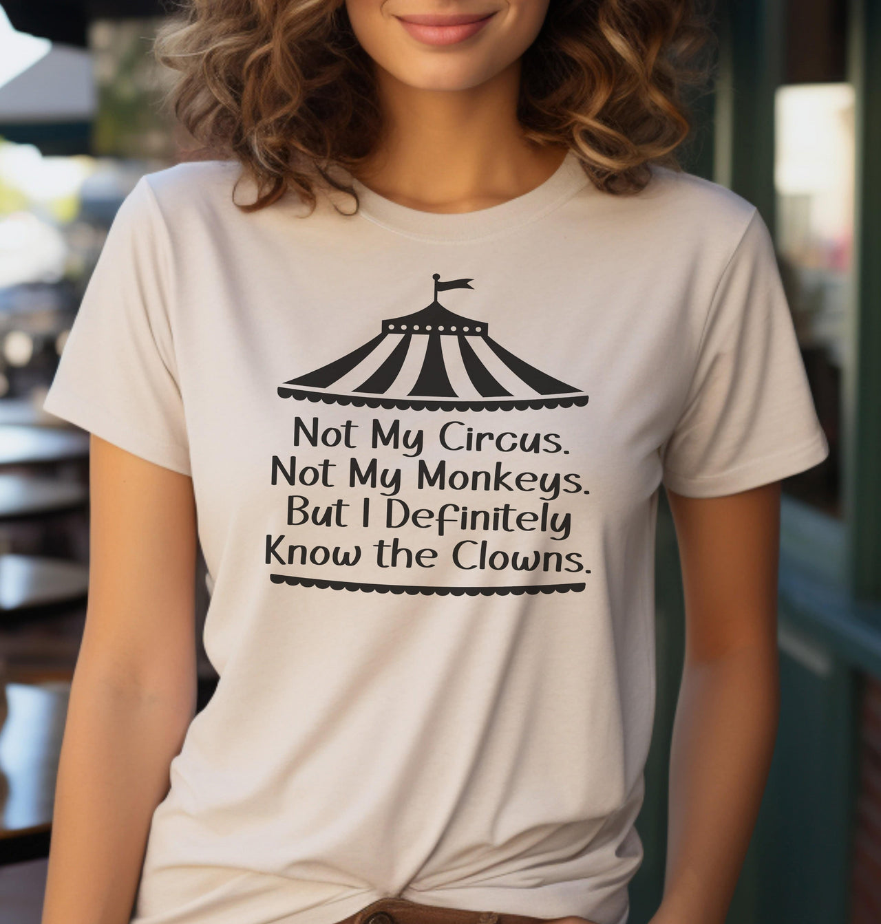 Definitely Know the Clowns Adult Cotton T-Shirt - Cryin Creek
