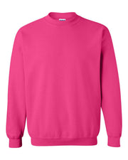 Farmhouse Lounge Distressed Nebraska Logo Cotton Crewneck Hot Pink