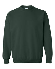 Farmhouse Lounge Distressed Nebraska Logo Cotton Crewneck Hunter Green
