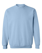 Farmhouse Lounge Distressed Nebraska Logo Cotton Crewneck Light Blue