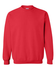 Farmhouse Lounge Distressed Nebraska Logo Cotton Crewneck Red