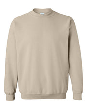Farmhouse Lounge Distressed Nebraska Logo Cotton Crewneck Sand