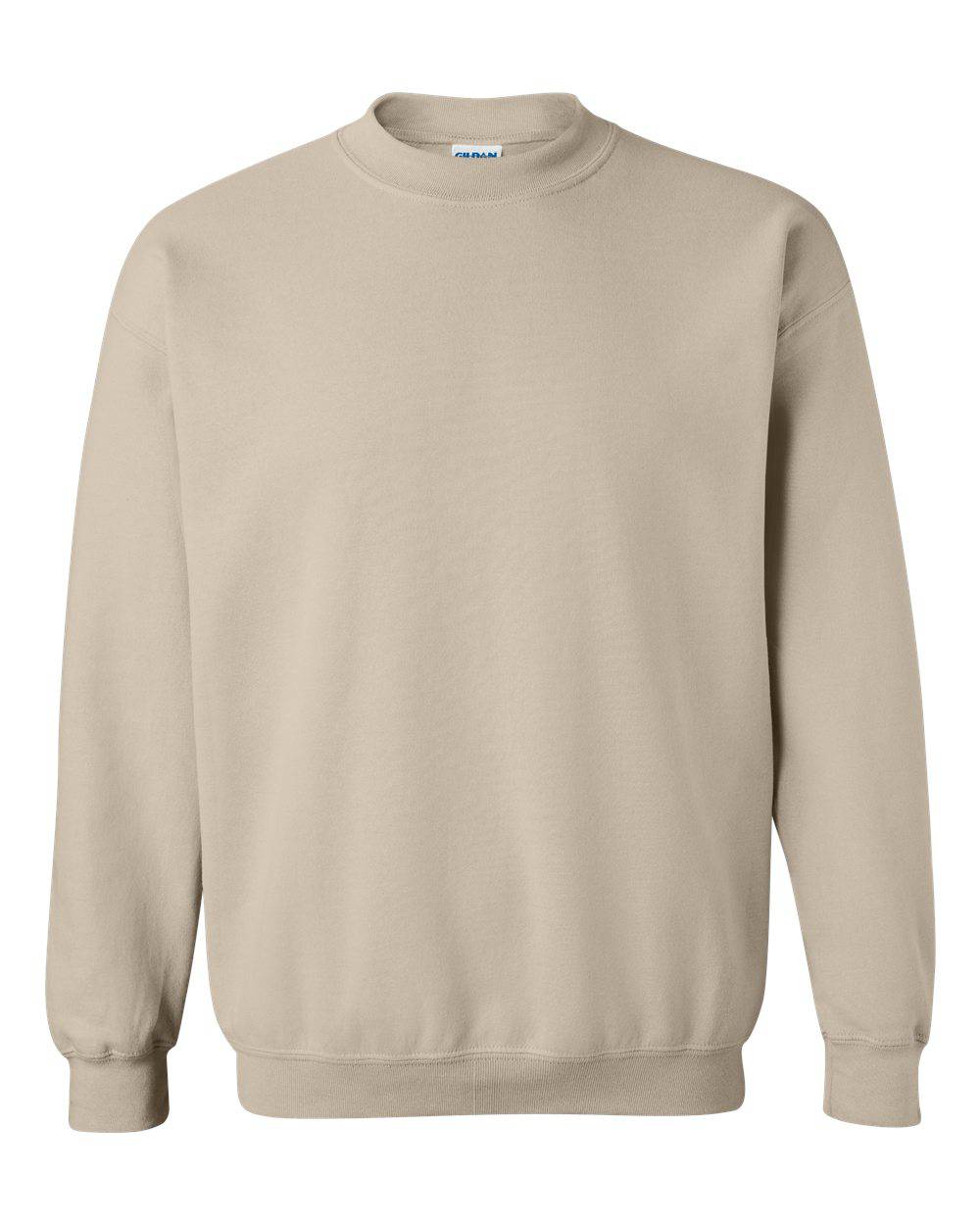 Farmhouse Lounge Distressed Nebraska Logo Cotton Crewneck Sand