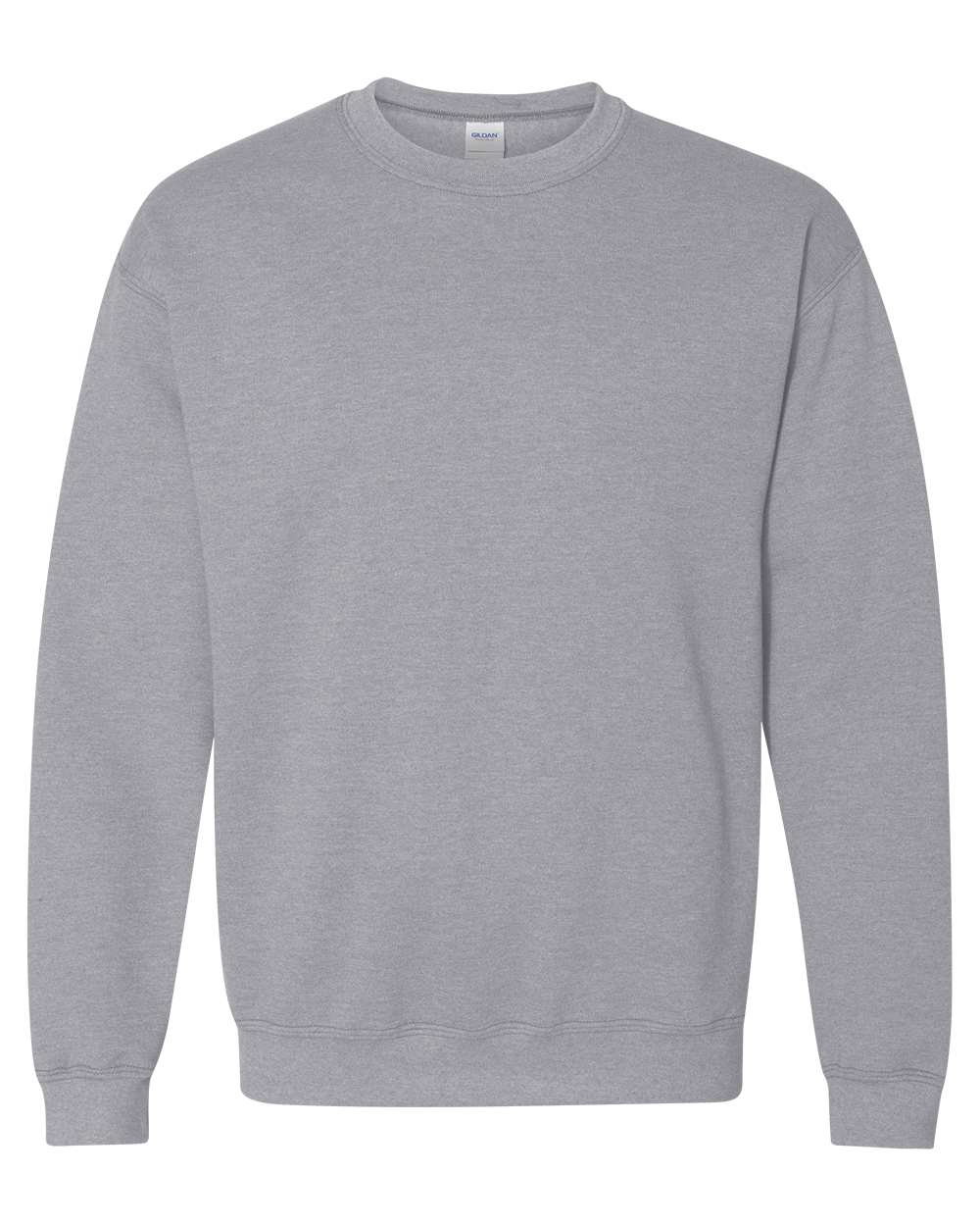 Farmhouse Lounge Distressed Nebraska Logo Cotton Crewneck Sport Grey