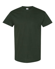 Gildan hunter green t-shirt on white background