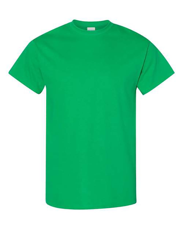 Gildan Irish green t-shirt on white background