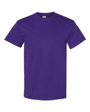 Gildan purple t-shirt on white background