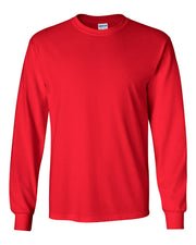 Gildan Red Long Sleeve Tee