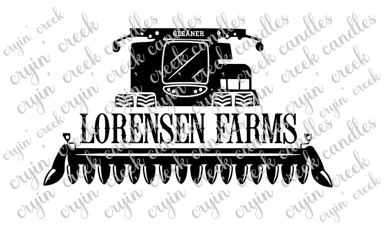 Gleaner Combine Custom Farm Name Digital Download