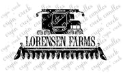 Gleaner Combine Custom Farm Name Digital Download