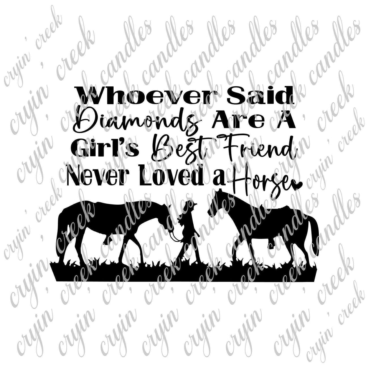 Horses Are a Girl's Best Friend Digital Download