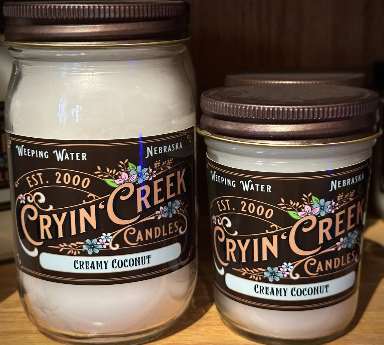 Handcrafted Cotton Wick Candles - Cryin Creek