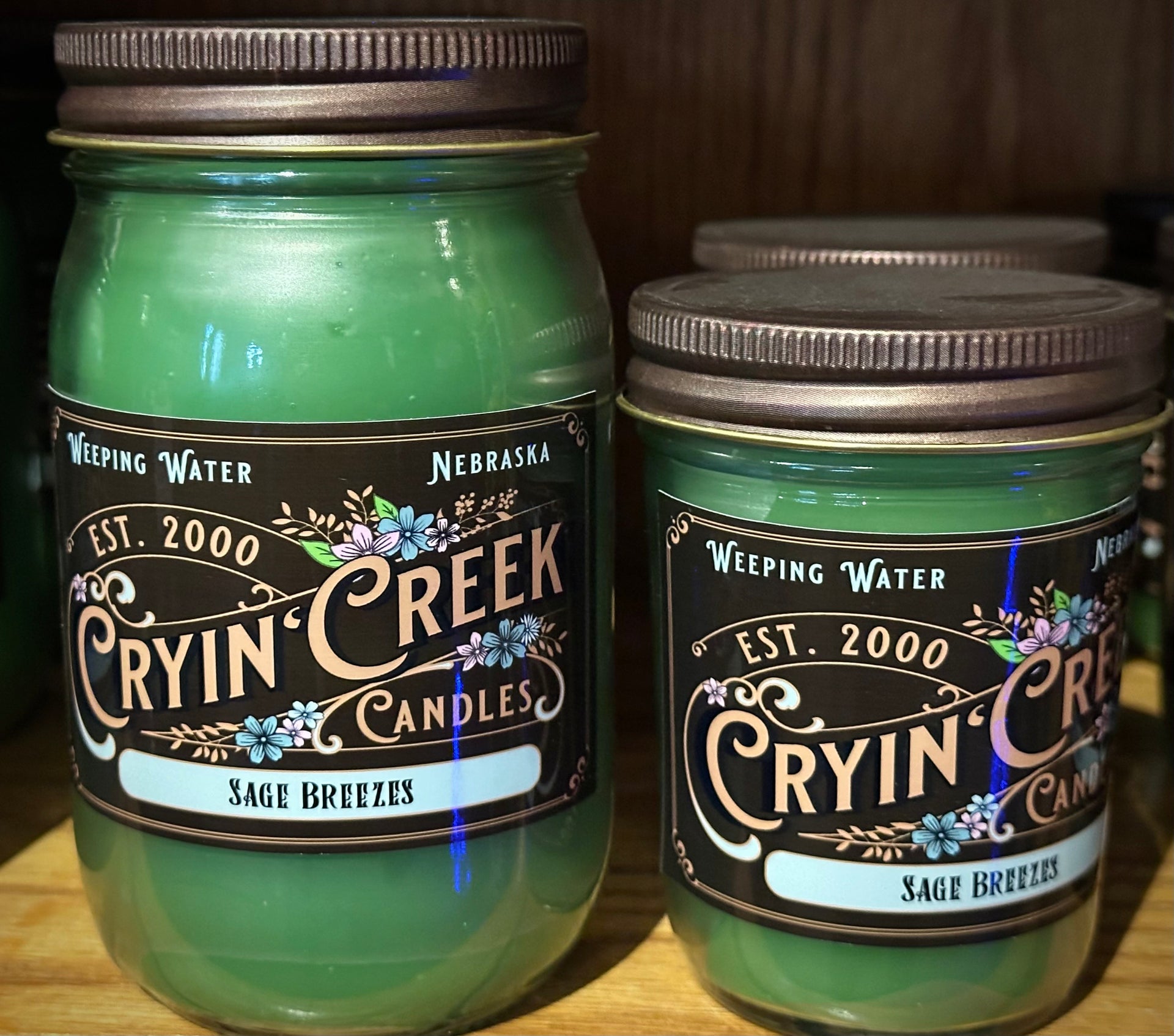 Handcrafted Cotton Wick Candles - Cryin Creek