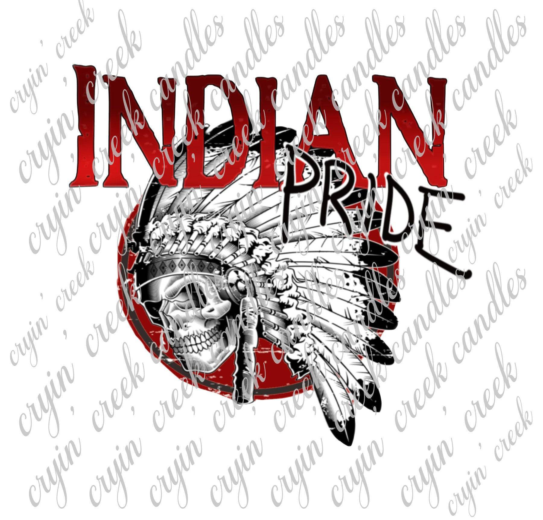 Indians School Pride Red Digital Download