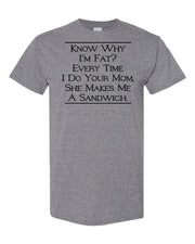 Know Why I'm Fat? Digital Download Tee