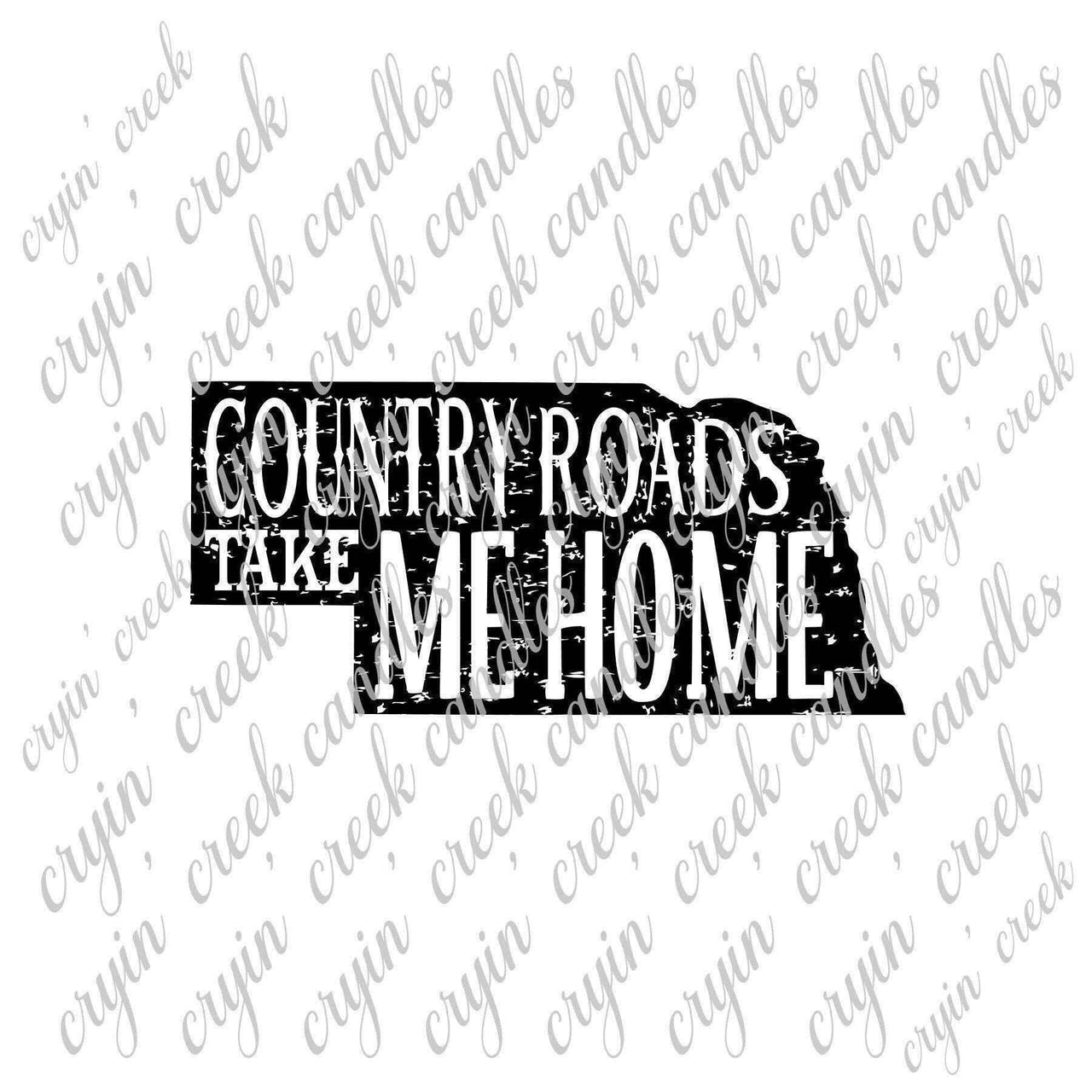 Nebraska Country Roads Take Me Home Digital Download