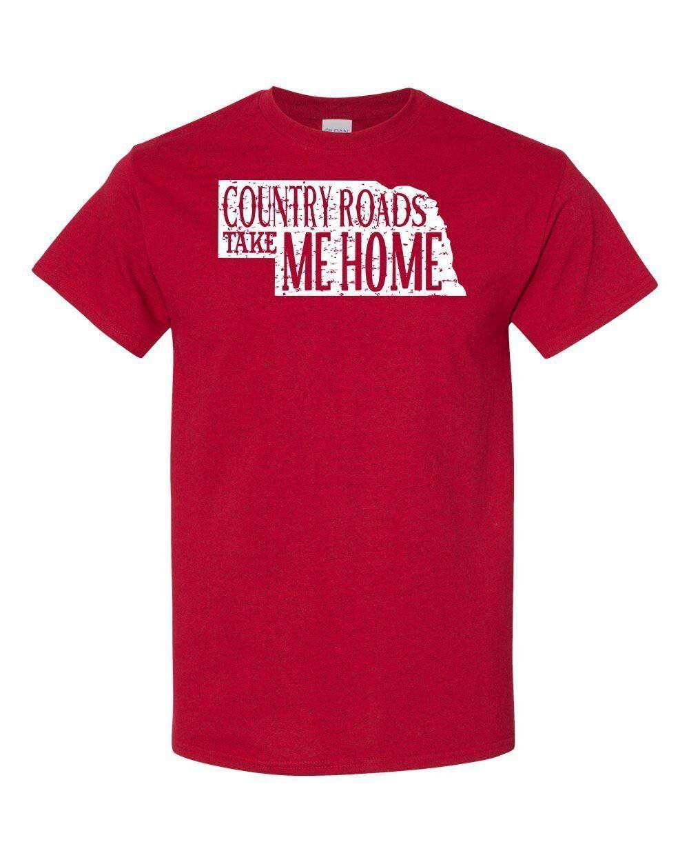 Nebraska Country Roads Take Me Home Digital Download Tee