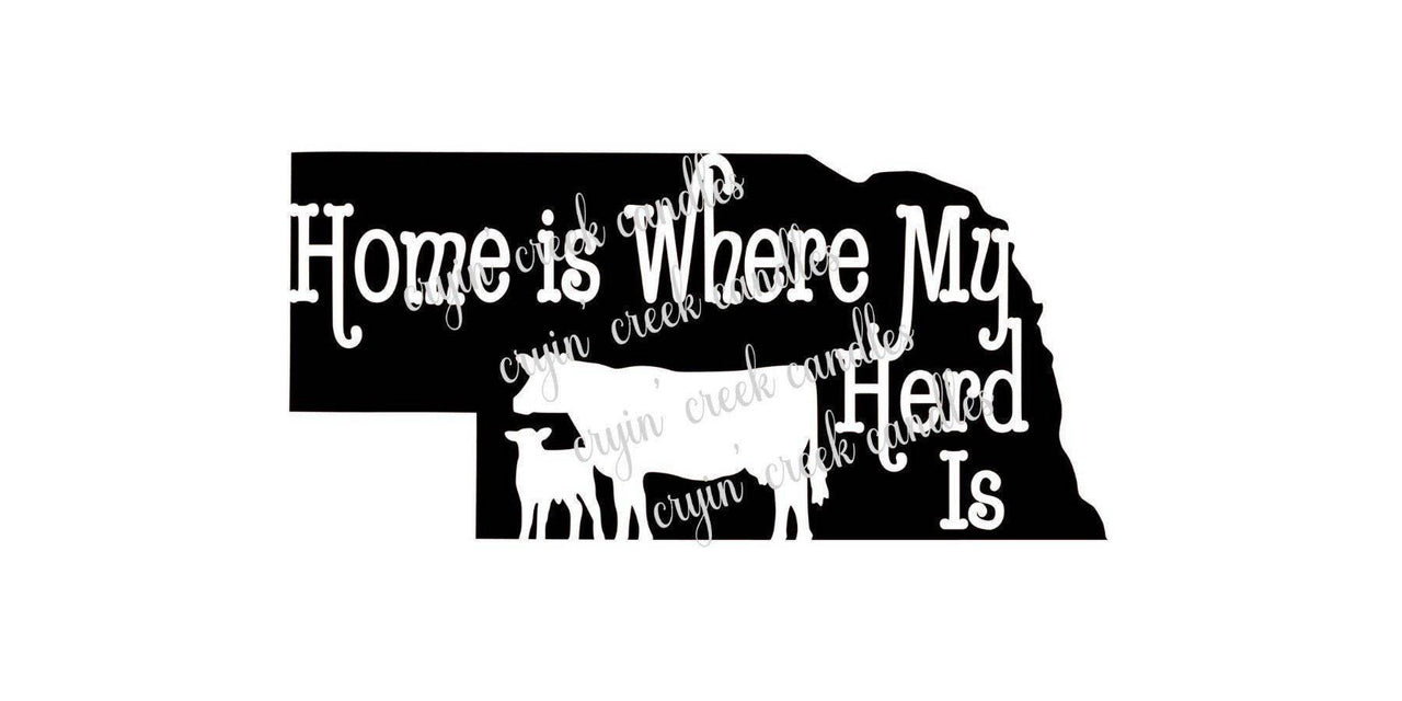 Nebraska Home is Where My Herd Is Digital Download - Cryin Creek