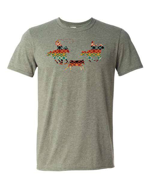 Serape Pattern Team Roping Digital Download Tee