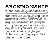 Showmanship Definition Digital Download