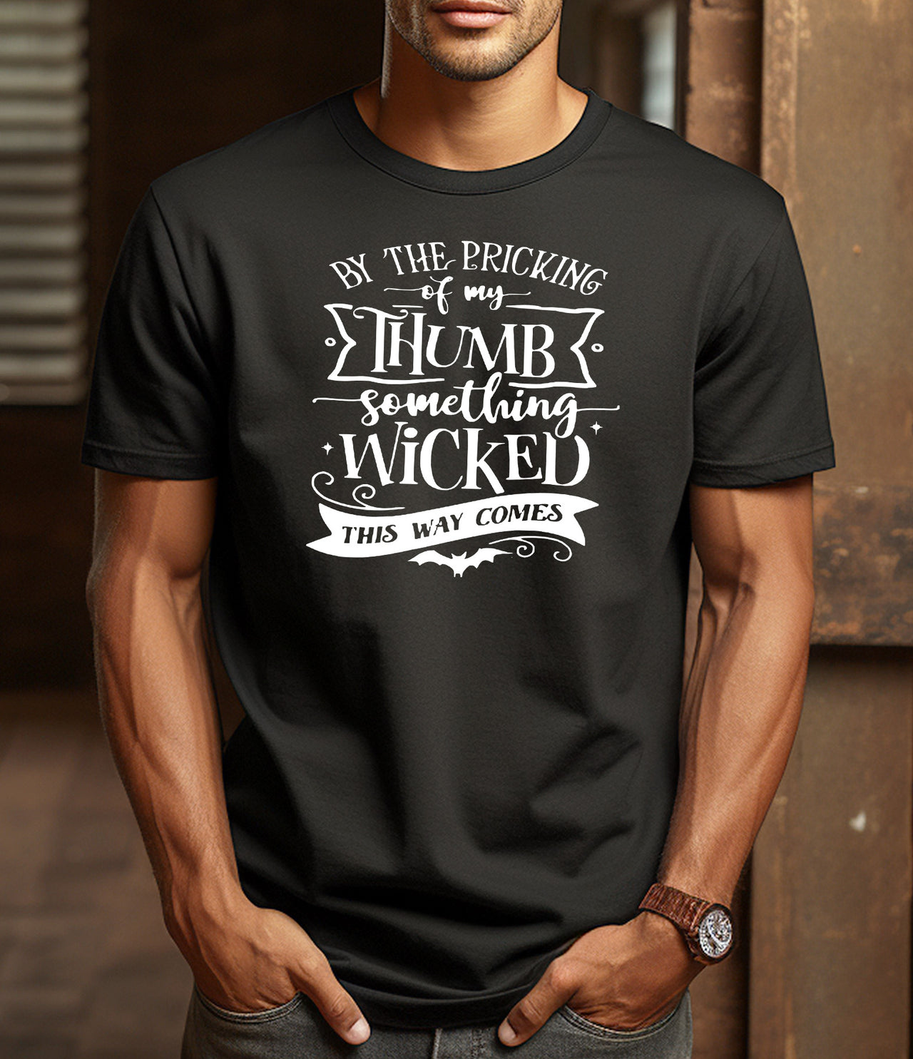 Something Wicked This Way Comes Black Tshirt