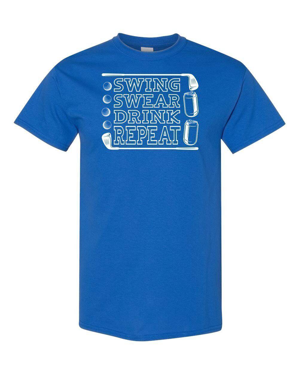 Swing Swear Drink Repeat Digital Download Tee