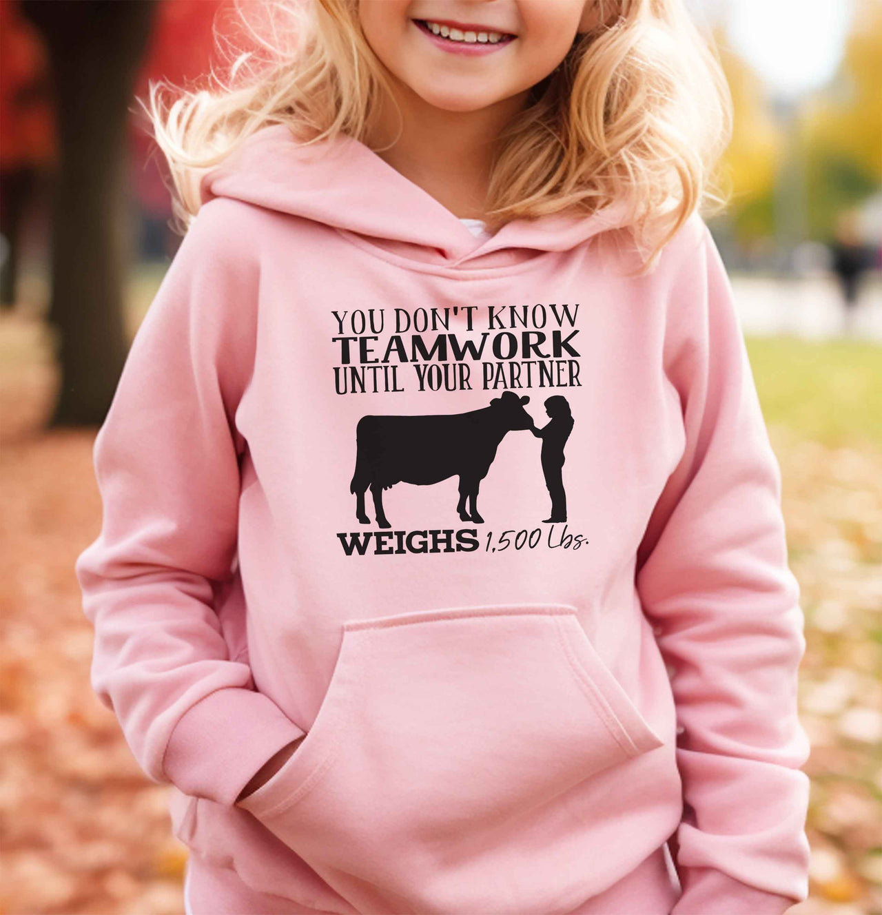 You (Female) Don't Know Teamwork (Dairy) Adult or Youth Unisex Hoodie