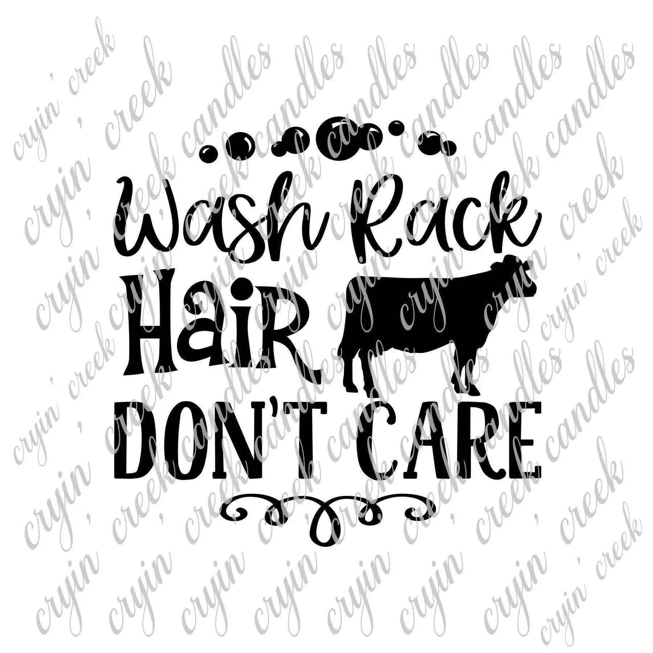 Wash Rack Hair Don't Care Digital Download